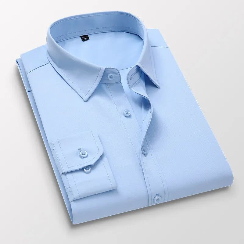 Men's dress shirts | Men's Long Sleeve Slim Formal Shirts | BEGOGI SHOP | light Blue