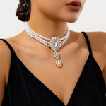 Crystal Bead Necklace | BEGOGI shop | necklace white
