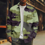 Men's jackets | Thick button-down shirt | long sleeve | BEGOGI Shop | Army Green CHINA