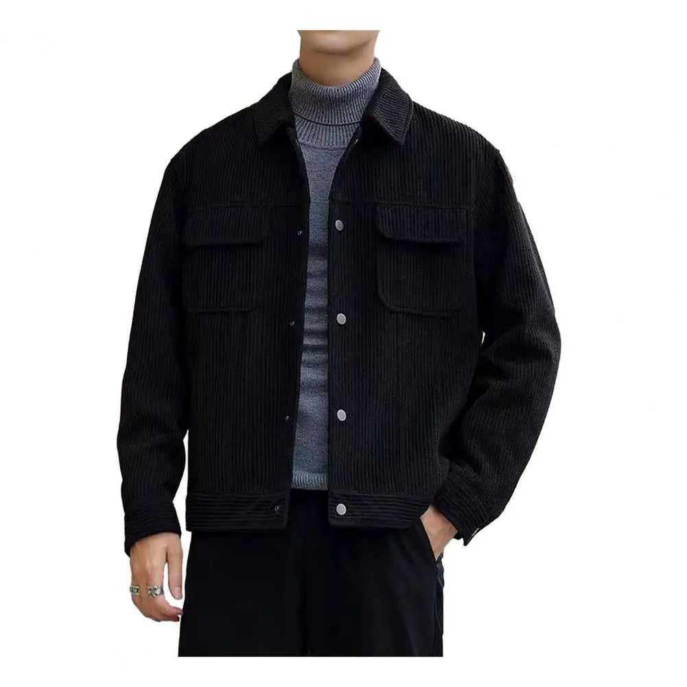 Men's Lapel Fashion Jacket | BEGOGI shop | Black
