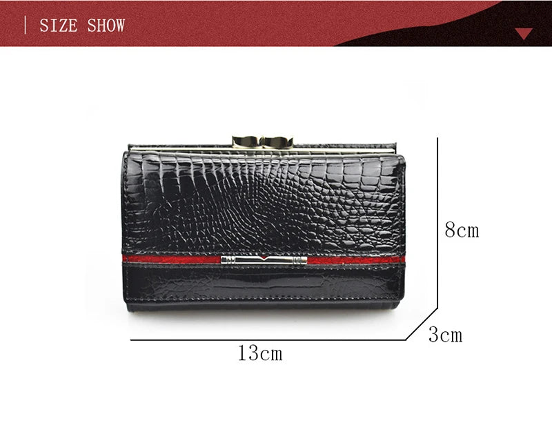 Genuine Leather Wallets | Purses for women | Fashion shiny clutch bag | BEGOGI SHOP |