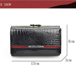 Genuine Leather Wallets | Purses for women | Fashion shiny clutch bag | BEGOGI SHOP |