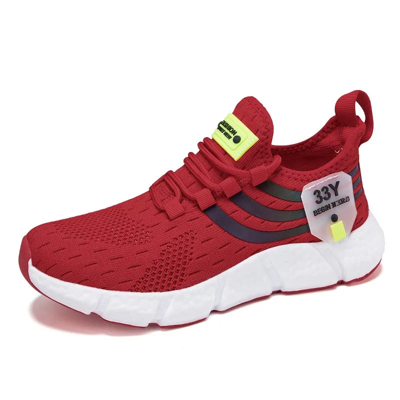 Breathable outdoor sneakers | Mens casual shoes | Light shoes |BEGOGI SHOP | Red