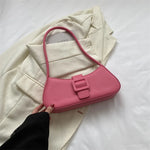 Shoulder bag | Soft leather bag | New crossbody bag |BEGOGI SHOP | Hot Pink 29x13cm
