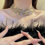 Luxury Colorful Crystal Choker Necklaces for Women | BEGOGI shop |