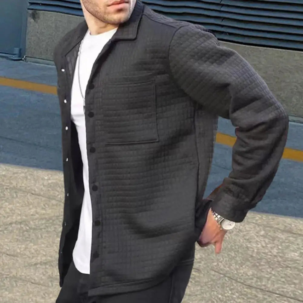 Men's jacket Cardigan with turn-down collar | BEGOGI shop |