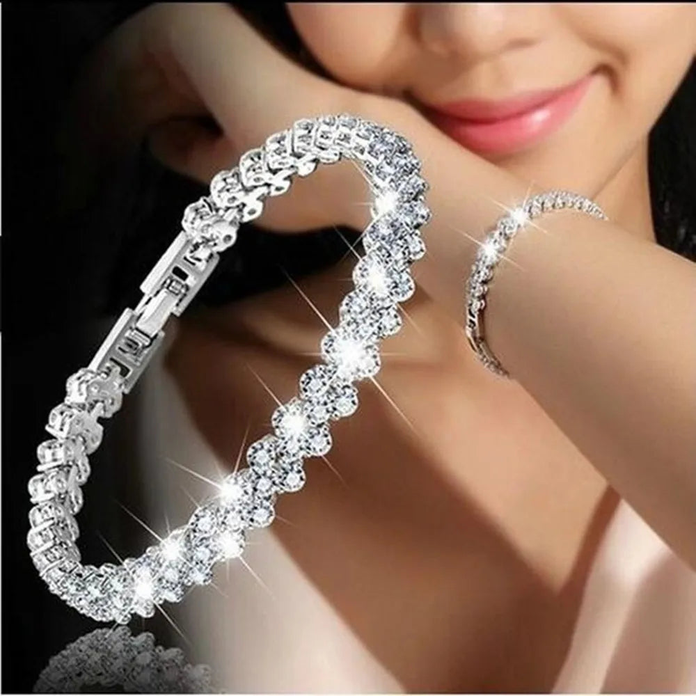 Luxury Braided Leaf Bracelet for Women | BEGOGI shop | Silver CHINA 21cm