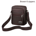 Brown 6 zippers