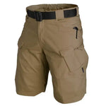 Men's Military Shorts |Casual summer shorts|BEGOGI SHOP | Brown-No belt
