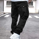 Flap Cargo Pants with Side Pocket and Drawstring for Men | BEGOGI SHOP |