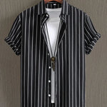 Vertical Stripes Men's Shirt | BEGOGI shop | ESYJXC3740