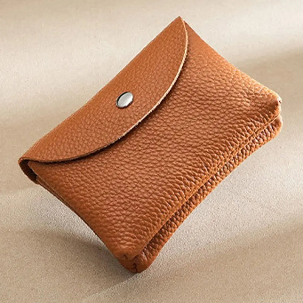 Zipper purse | wallets for women | |casual portable wallet |BEGOGI SHOP | brown-2 layer