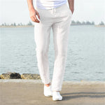 Men's linen and cotton pants | Breathable linen pants |BEGOGI SHOP | WHITE