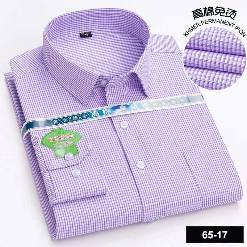 Men's Plaid Long Sleeve Shirt | BEGOGI shop | 65-17