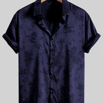 Embroidered Shirts with Sleeves | BEGOGI shop | Navy Blue