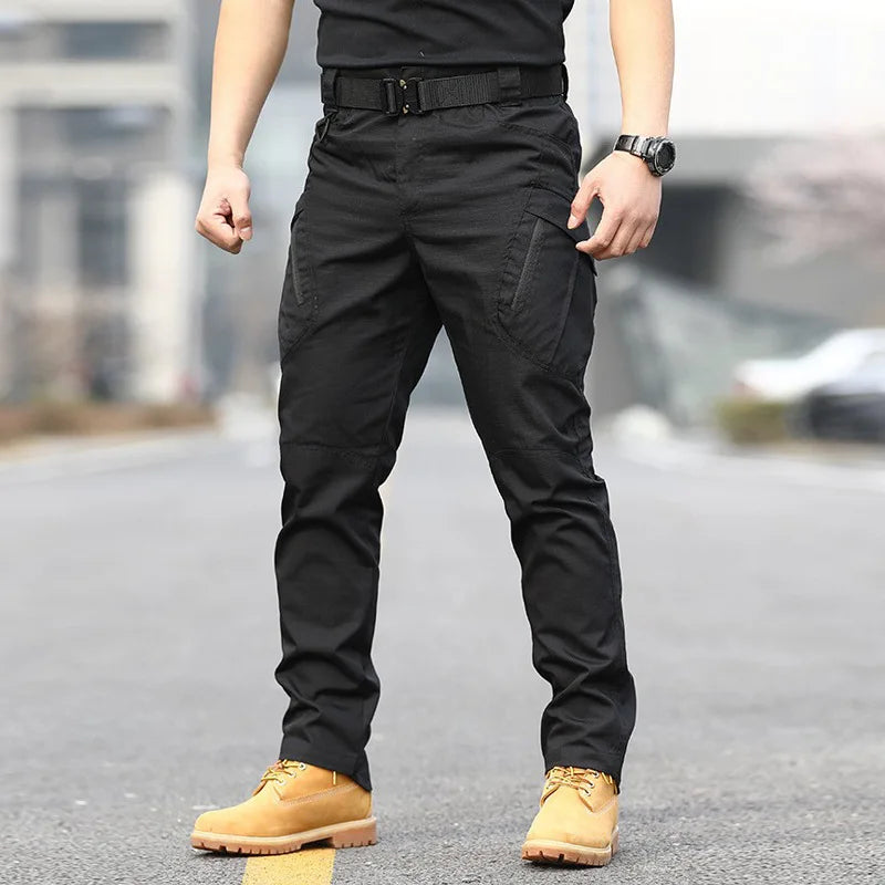 Tactical Cargo Pants for Men | Military Combat Pants | BEGOGI SHOP | style A black