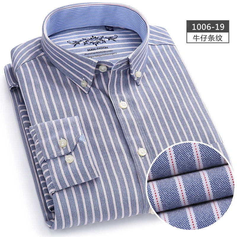 Men's Plaid Long Sleeve Shirt | BEGOGI shop | 1006-19