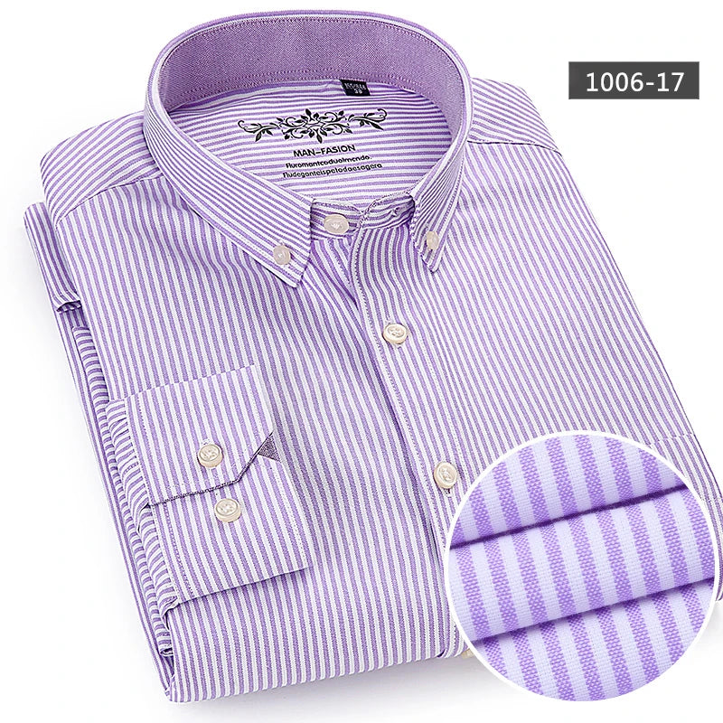 Men's Plaid Long Sleeve Shirt | BEGOGI shop | 1006-17