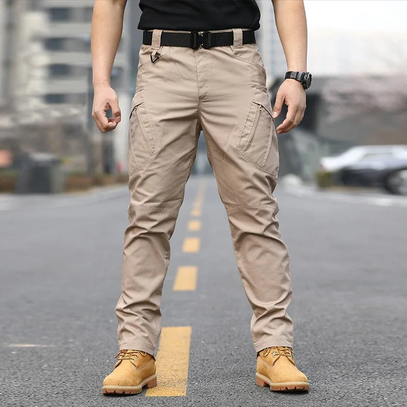Tactical Cargo Pants for Men | Military Combat Pants | BEGOGI SHOP | style A khaki