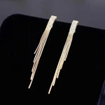Long Tassel Earrings for Women | BEGOGI shop | 4-Gold