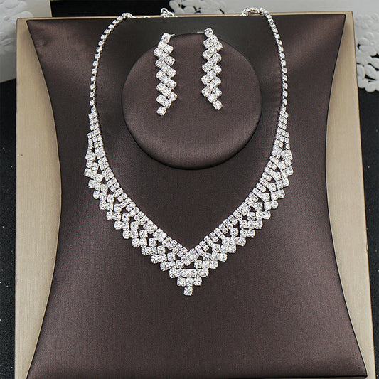 3 Pcs/Set Women Lady Necklace Earrings | BEGOGI shop| 5 CHINA