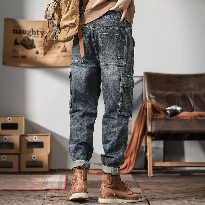 Jeans for men | Multi-pocket pants |BEGOGI SHOP |