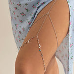 Pearl Leg Chain Women Simple | Elastic thigh chain | BEGOGI shop | BK00134