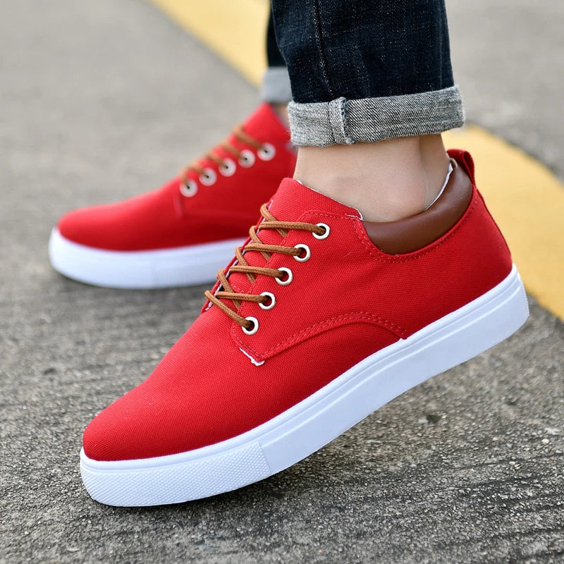 Casual sneakers for Men | Breathable shoes | Flat tennis | BEGOGI SHOP| Red