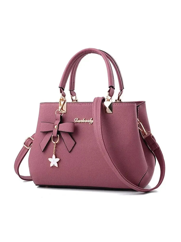 Women's fashion bag | Top handle bag | Shoulder bag |BEGOGI SHOP | Dark pink