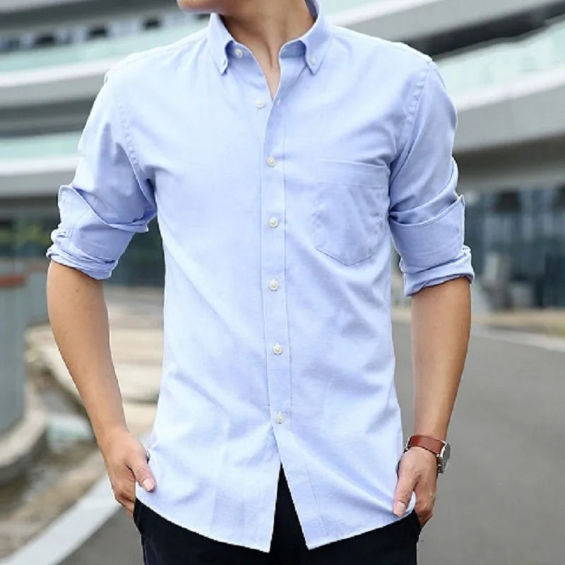 Men's Plaid Long Sleeve Shirt | BEGOGI shop | 8758-5