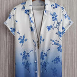 Men's Hawaiian Shirt Button-Down Lapel for Outdoors | BEGOGI shop | ESYJXC1862