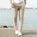 Men's linen and cotton pants | Breathable linen pants |BEGOGI SHOP | light khaki