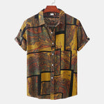 Men's Hawaiian Shirt Button-Down Lapel for Outdoors | BEGOGI shop | ES823M202305152