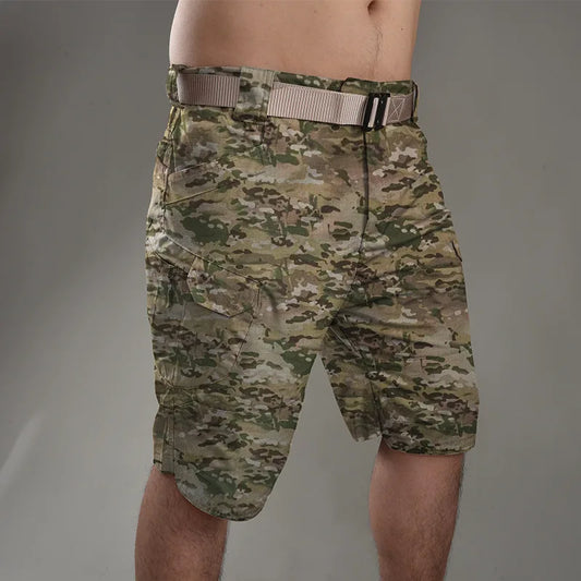 Men's Military Shorts |Casual summer shorts|BEGOGI SHOP | CP camo-No belt