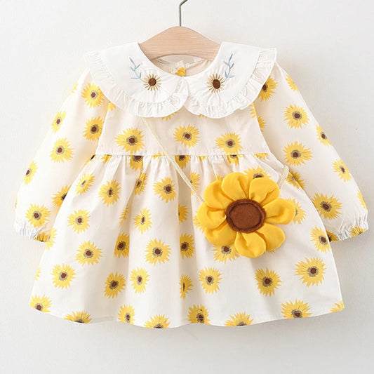 Clothing set | korean dress with cute doll collar | BEGOGI |