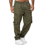 Soft Fabric Cargo Pants for Men | multi-pocket|BEGOGI SHOP | army green