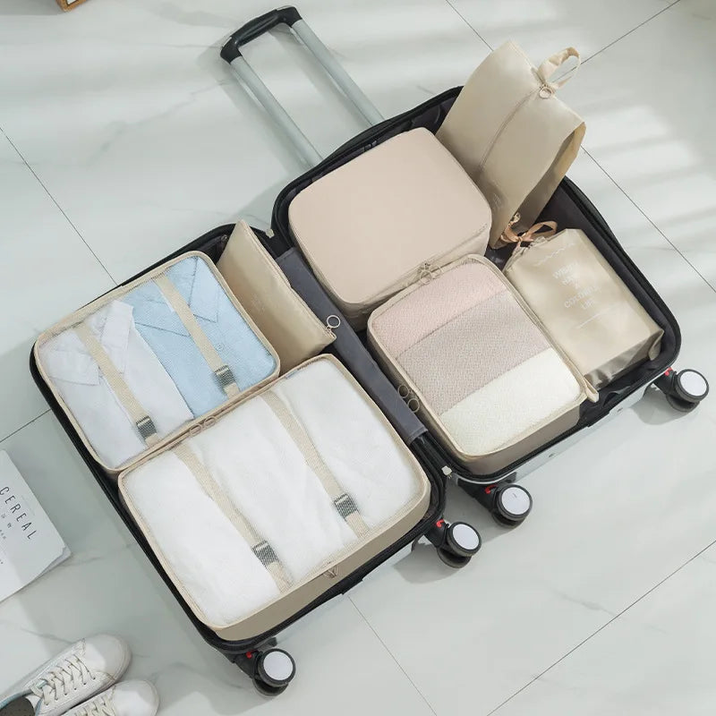Set travel bag | Clothes organizer | Travel organizer | BEGOGI Shop | Khaki
