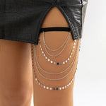 Pearl Leg Chain Women Simple | Elastic thigh chain | BEGOGI shop | BK00192