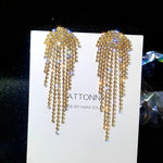 Long Tassel Earrings for Women | BEGOGI shop | 2-Gold