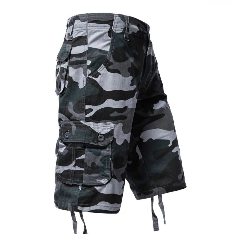 Men's Cargo Shorts |Casual shorts|BEGOGI SHOP | 02 Camo Blue