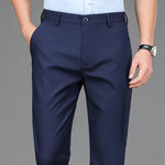 Elastic male pants | Quick suit pants| BEGOGI SHOP| TLK-Blue