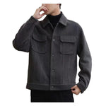 Men's Lapel Fashion Jacket | BEGOGI shop | Grey