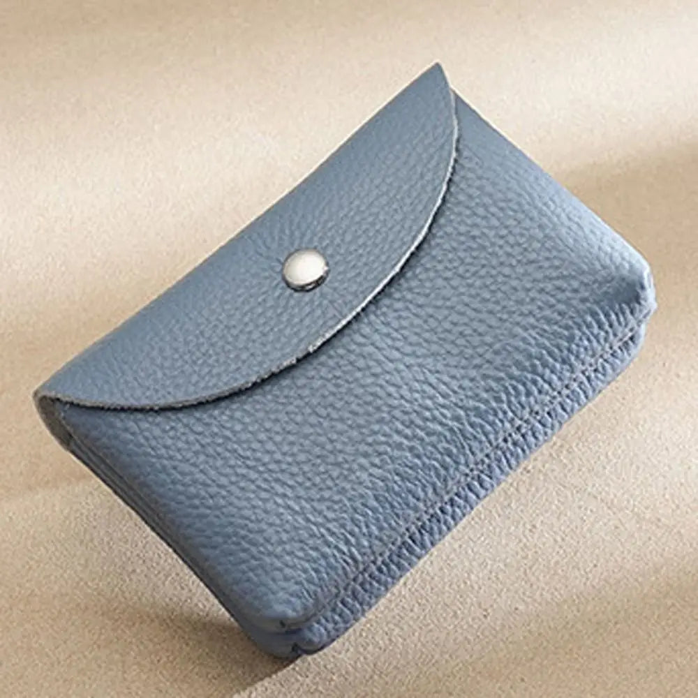 Zipper purse | wallets for women | |casual portable wallet |BEGOGI SHOP | blue-2 layer