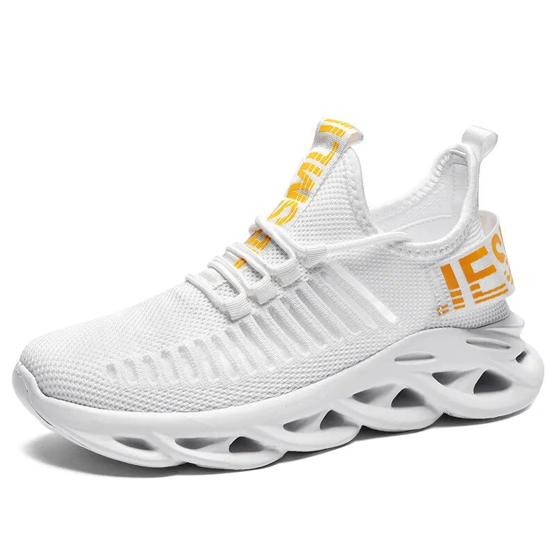 Lightweight PU leather sports shoes | Breathable shoes | BEGOGI SHOP| White