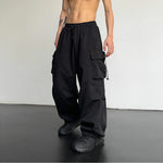 Men's Cargo Pants Casual Streetwear|BEGOGI SHOP | black