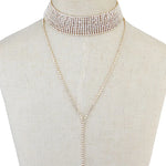 Rhinestone Choker Necklace for Women | BEGOGI shop | 3-Gold