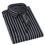 Men's formal shirt with lapel button | BEGOGI shop | 04 black white