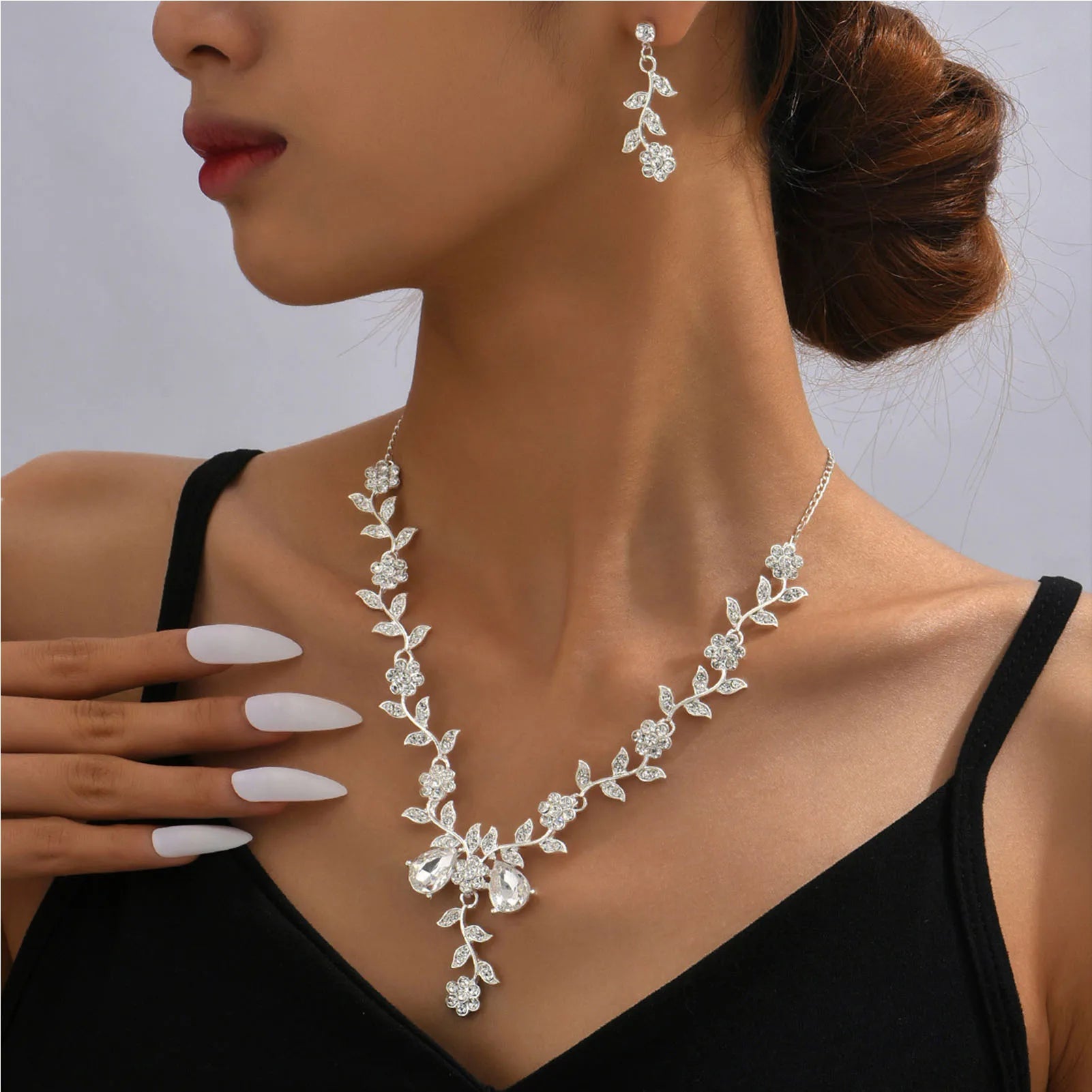 3 Pcs/Set Women Lady Necklace Earrings | BEGOGI shop| 15 CHINA