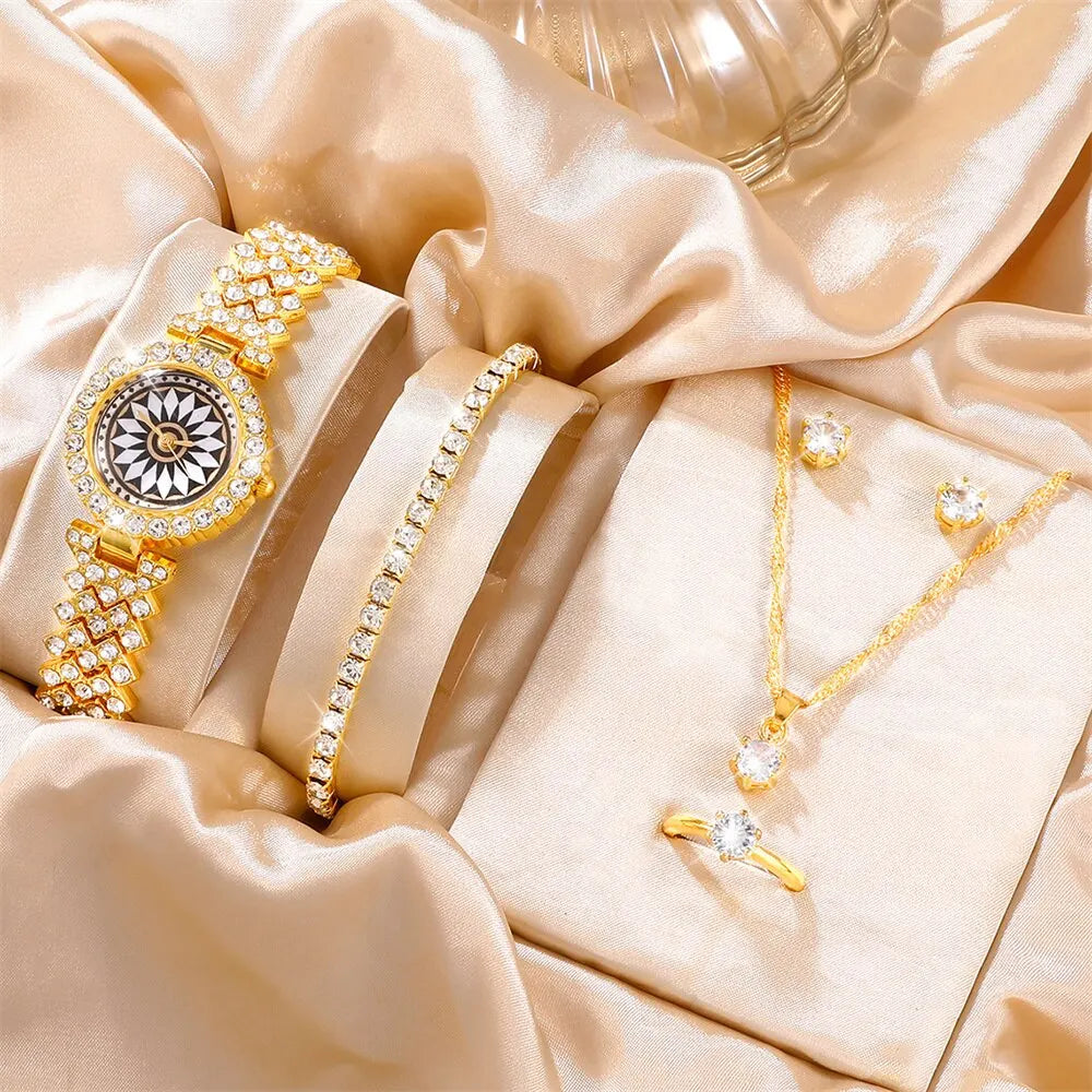 Quartz Watch for Women, Gold, Luxury Bracelet | BEGOGI shop | Gold