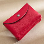Zipper purse | wallets for women | |casual portable wallet |BEGOGI SHOP | red-2 layer